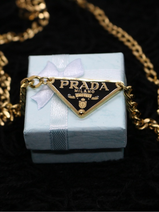 Designers Originals Jewelry - Prada Necklace Repurposed/stainless steel